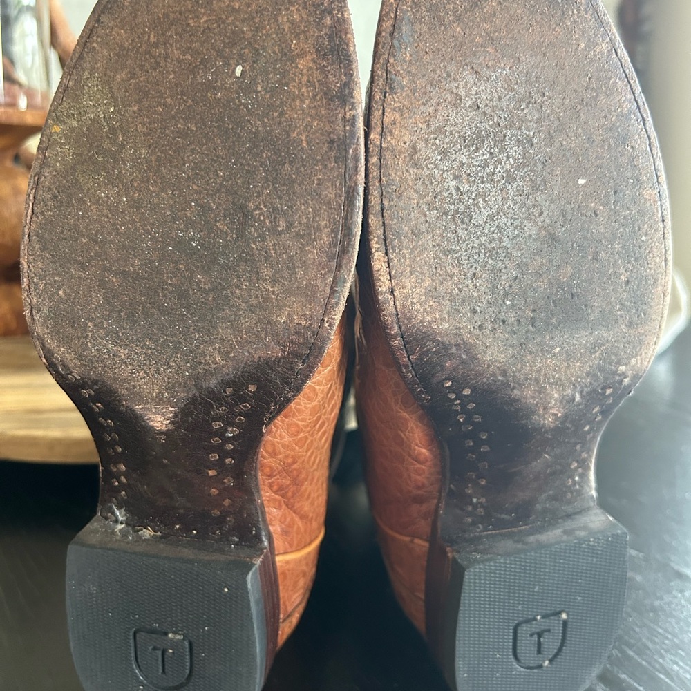 Tecovas Men's Tan Caiman Western Boots - Picture 5 of 5